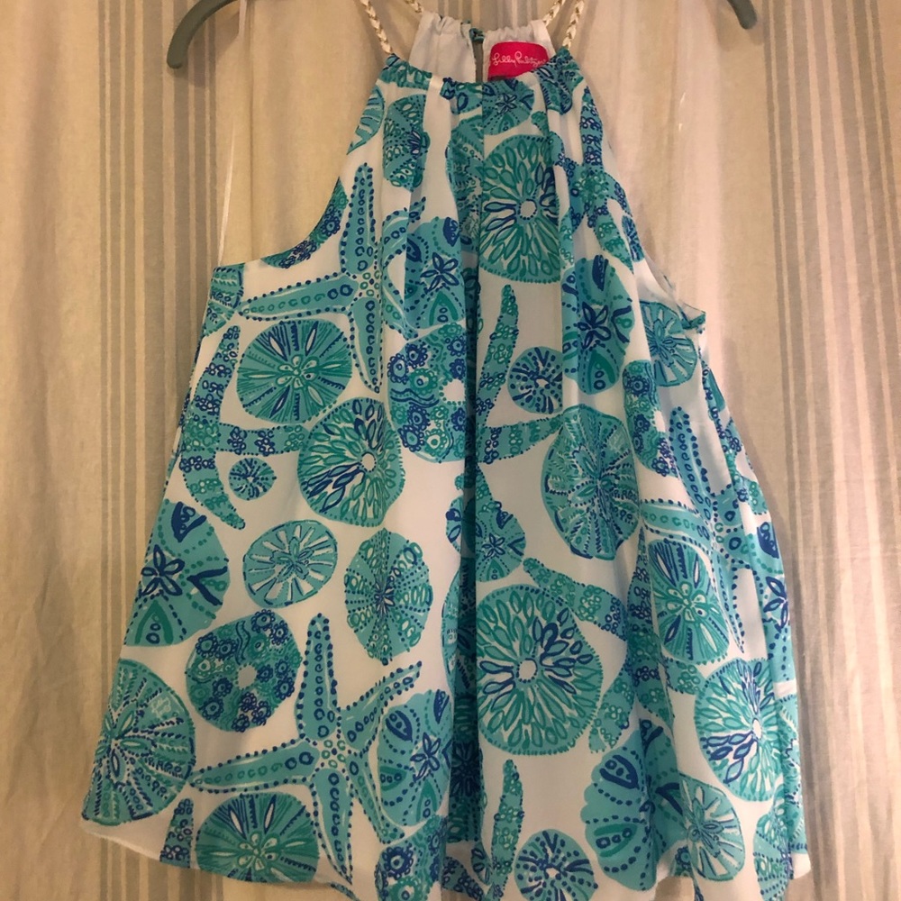 Lily Pulitzer strappy summer top-bo longer sold in stores-size large